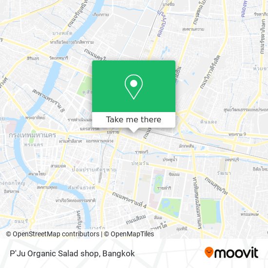 P'Ju Organic Salad shop map