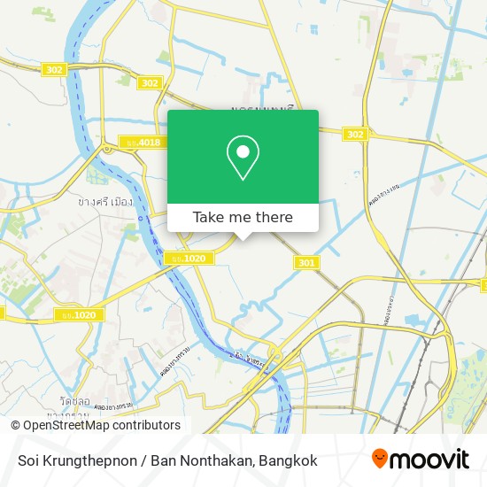 Soi Krungthepnon / Ban Nonthakan map