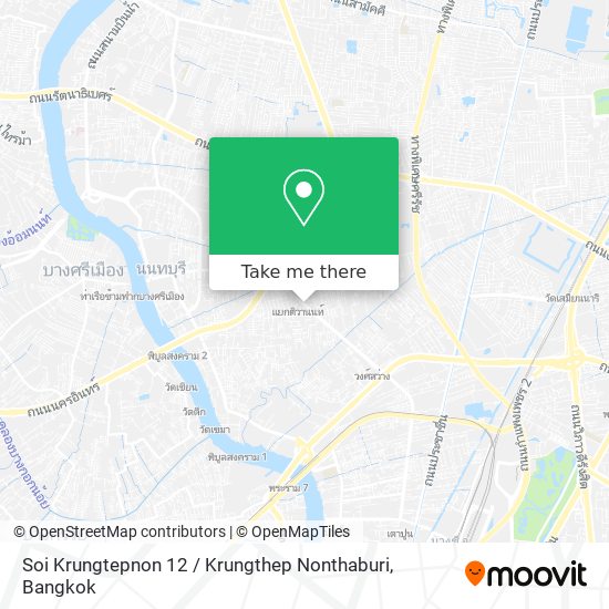 Soi Krungtepnon 12 / Krungthep Nonthaburi map