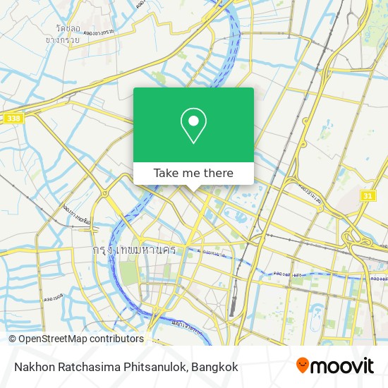 Nakhon Ratchasima Phitsanulok map