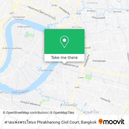 ศาลแพ่งพระโขนง Phrakhanong Civil Court map