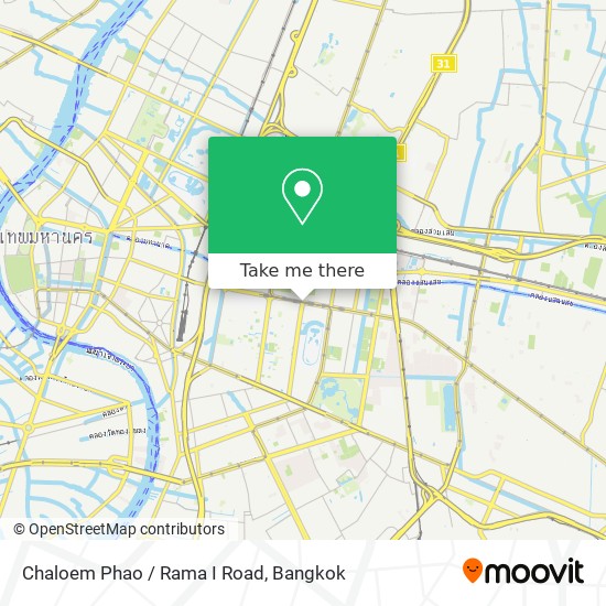 Chaloem Phao / Rama I Road map
