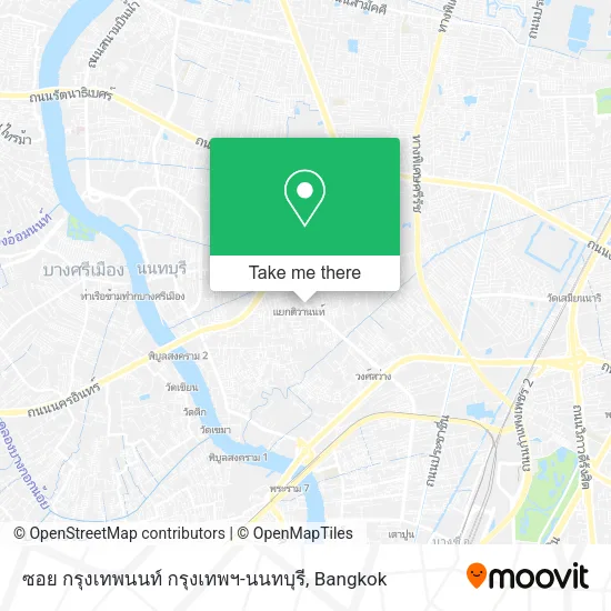 ซอย กรุงเทพนนท์ กรุงเทพฯ-นนทบุรี map