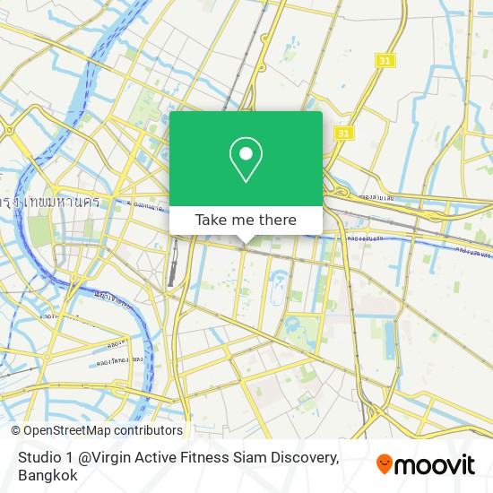 Studio 1 @Virgin Active Fitness Siam Discovery map