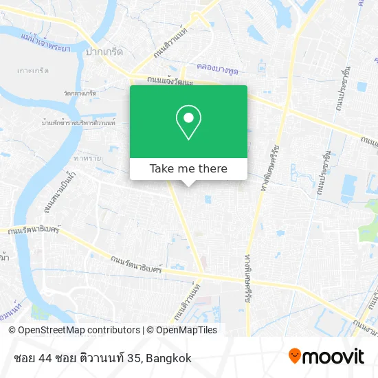 ซอย 44 ซอย ติวานนท์ 35 map