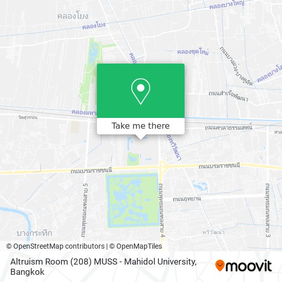 Altruism Room (208) MUSS - Mahidol University map