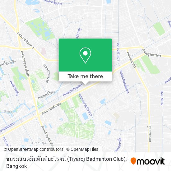 ชมรมแบดมินตันติยะโรจน์ (Tiyaroj Badminton Club) map