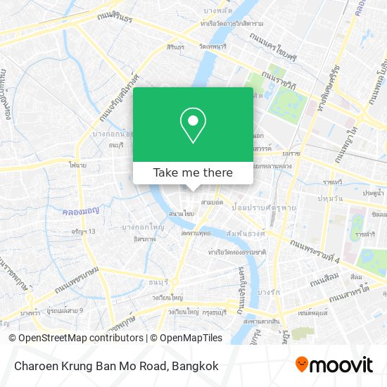 Charoen Krung Ban Mo Road map