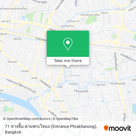 71 ทางขึ้น ด่านพระโขนง (Entrance Phrakhanong) map