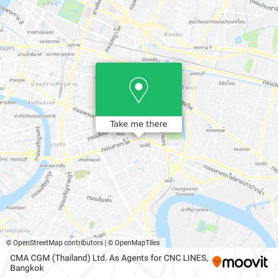 CMA CGM (Thailand) Ltd. As Agents for CNC LINES map