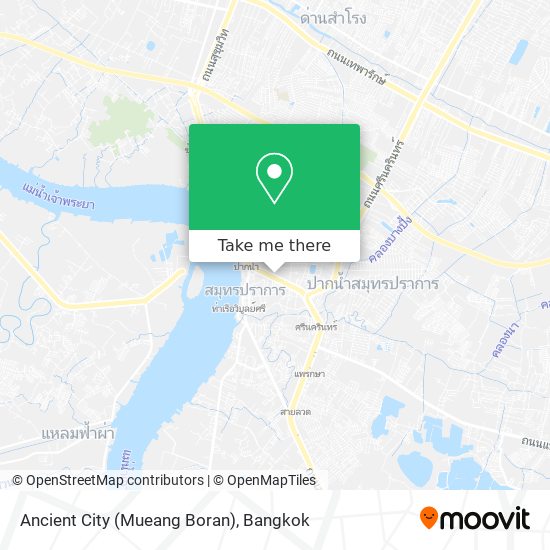 Ancient City (Mueang Boran) map
