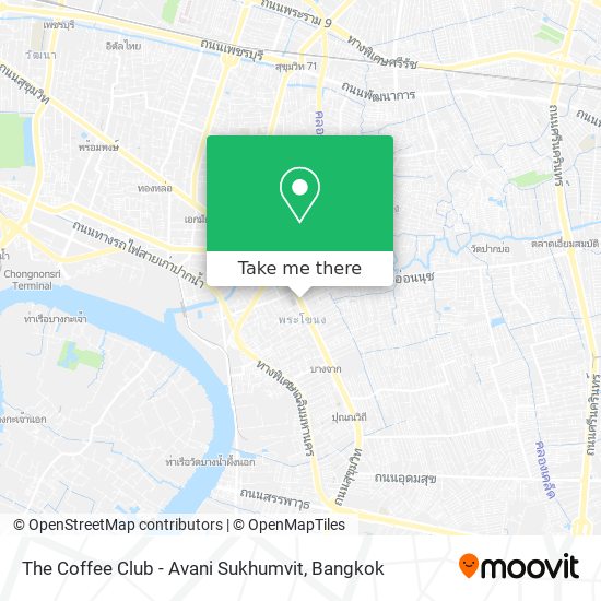 The Coffee Club - Avani Sukhumvit map