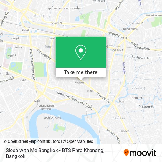 Sleep with Me Bangkok - BTS Phra Khanong map