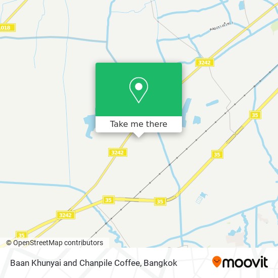 Baan Khunyai and Chanpile Coffee map
