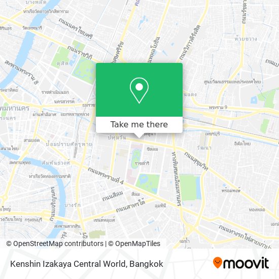 Kenshin Izakaya Central World map