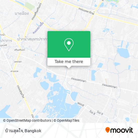บ้านสุดใจ map