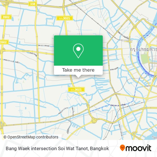 Bang Waek intersection Soi Wat Tanot map