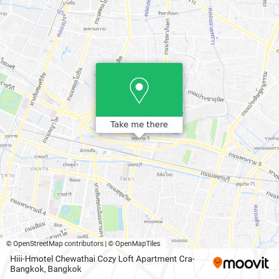 Hiii-Hmotel Chewathai Cozy Loft Apartment Cra-Bangkok map