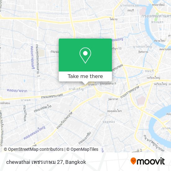 chewathai เพชรเกษม 27 map