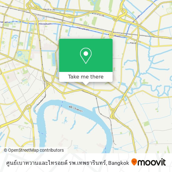 ศูนย์เบาหวานและไทรอยด์ รพ.เทพธารินทร์ map