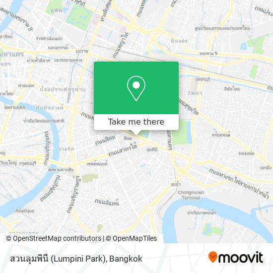 สวนลุมพินี (Lumpini Park) map