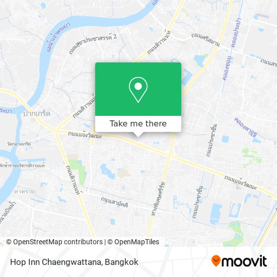 Hop Inn Chaengwattana map