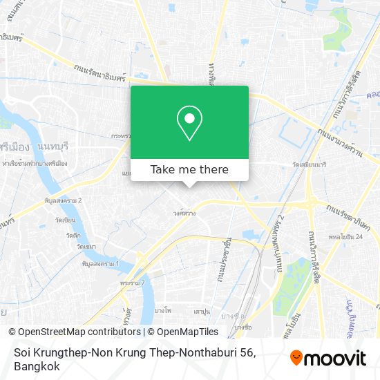 Soi Krungthep-Non Krung Thep-Nonthaburi 56 map