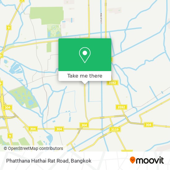 Phatthana Hathai Rat Road map