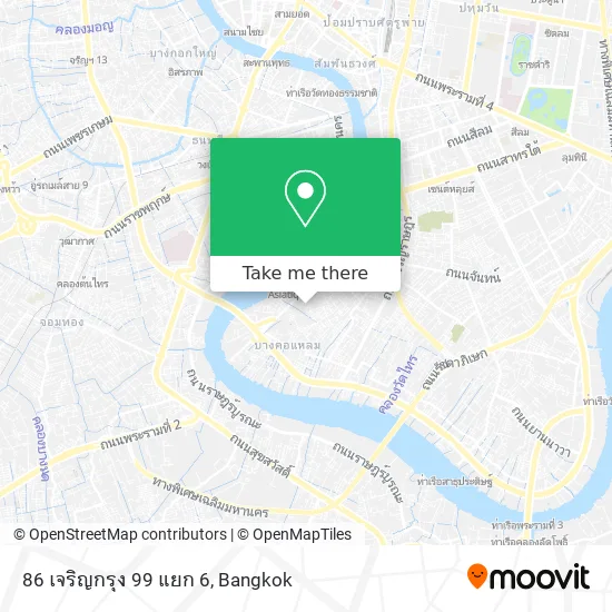 86 เจริญกรุง 99 แยก 6 map