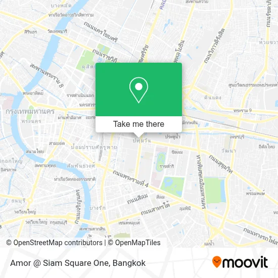 Amor @ Siam Square One map