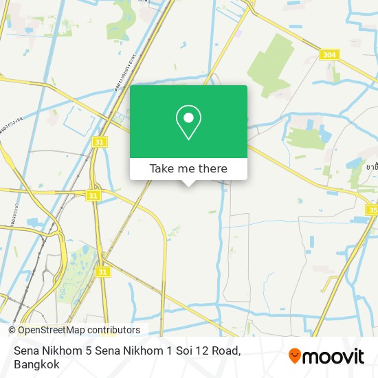 Sena Nikhom 5 Sena Nikhom 1 Soi 12 Road map