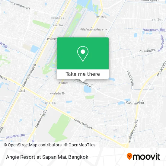 Angie Resort at Sapan Mai map