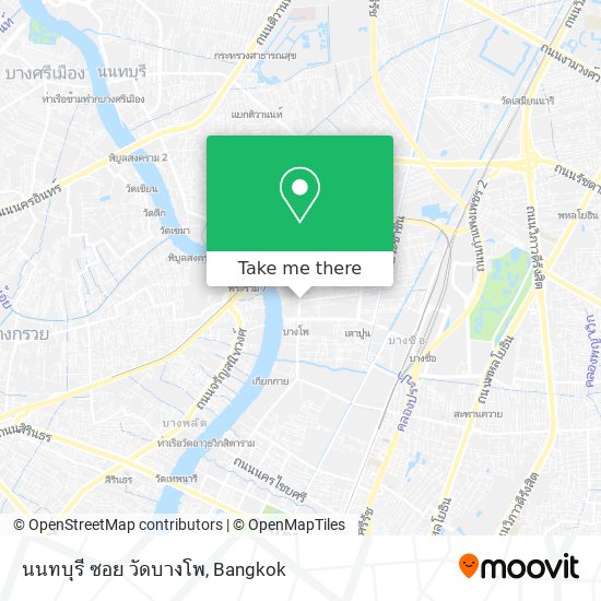 นนทบุรี ซอย วัดบางโพ map