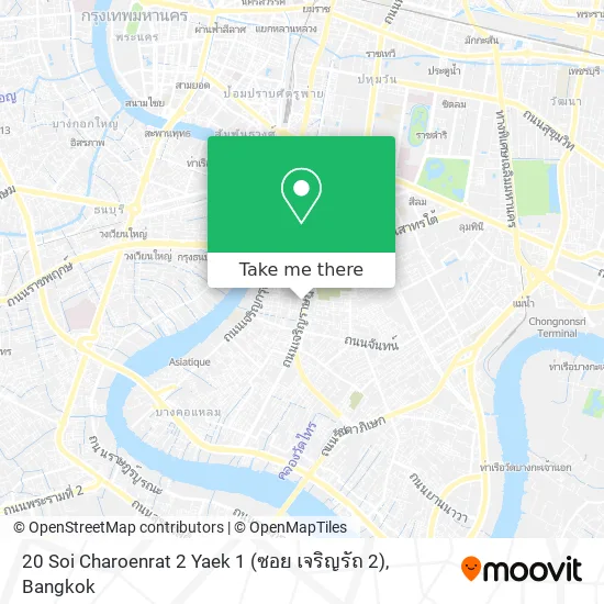 20 Soi Charoenrat 2 Yaek 1 (ซอย เจริญรัถ 2) map