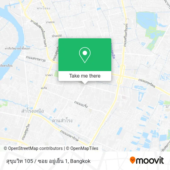 สุขุมวิท 105 / ซอย อยู่เย็น 1 map