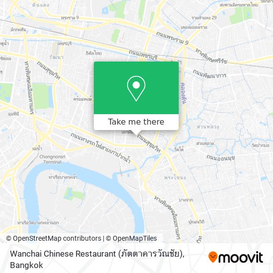 Wanchai Chinese Restaurant (ภัตตาคารวัณชัย) map