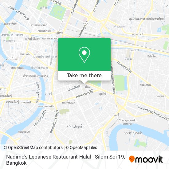 Nadimo's Lebanese Restaurant-Halal - Silom Soi 19 map
