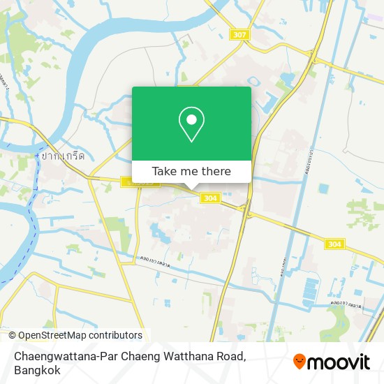 Chaengwattana-Par Chaeng Watthana Road map