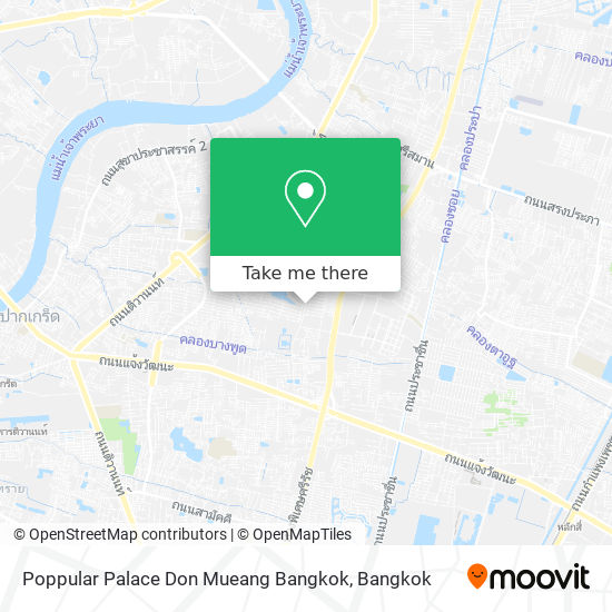 Poppular Palace Don Mueang Bangkok map