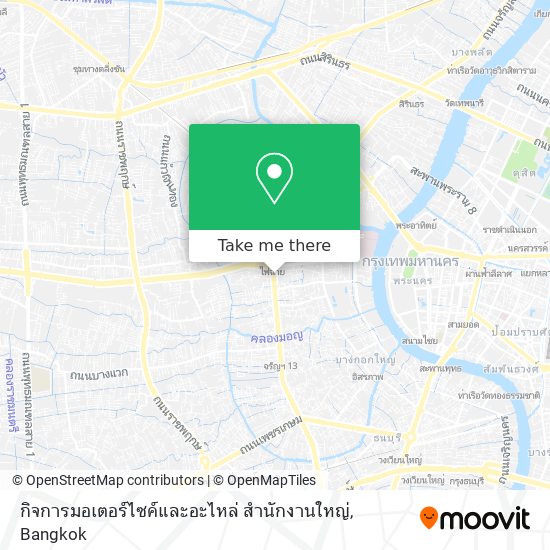 กิจการมอเตอร์ไซค์และอะไหล่ สำนักงานใหญ่ map