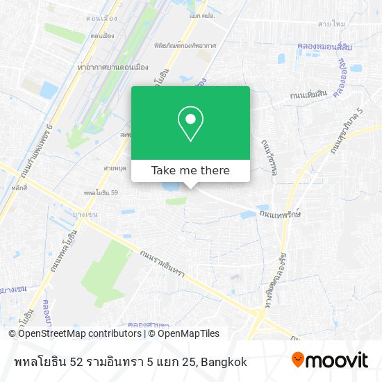 พหลโยธิน 52 รามอินทรา 5 แยก 25 map