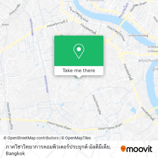 ภาควิชาวิทยาการคอมพิวเตอร์ประยุกต์-มัลติมีเดีย map