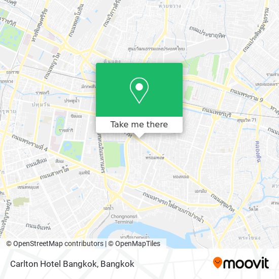 Carlton Hotel Bangkok map