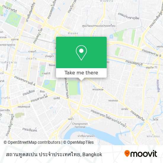 สถานทูตสเปน ประจำประเทศไทย map