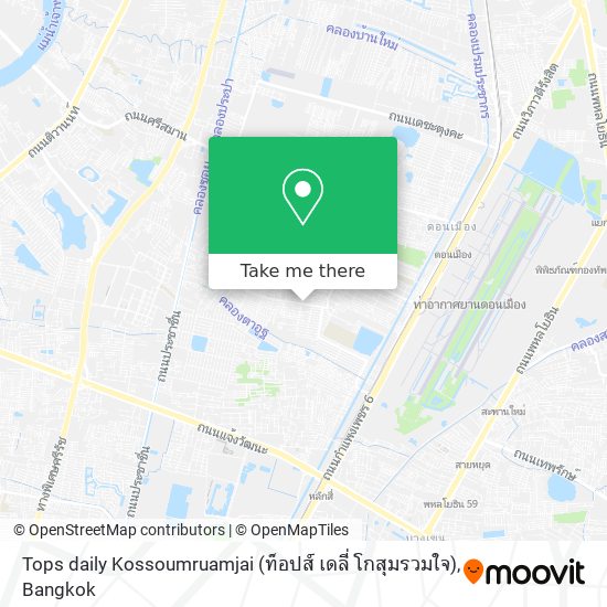 Tops daily Kossoumruamjai (ท็อปส์ เดลี่ โกสุมรวมใจ) map