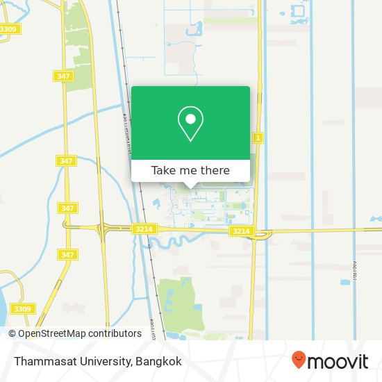 Thammasat University, คลองหนึ่ง, คลองหลวง 12120 map