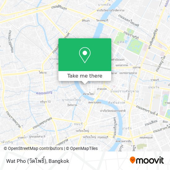 Wat Pho (วัดโพธิ์) map