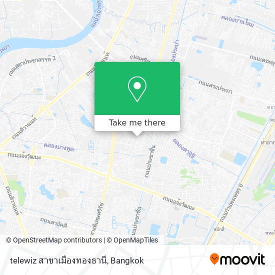 telewiz สาขาเมืองทองธานี map