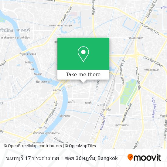 นนทบุรี 17 ประชาราาย 1 ซอย 36ษฎร์ส map