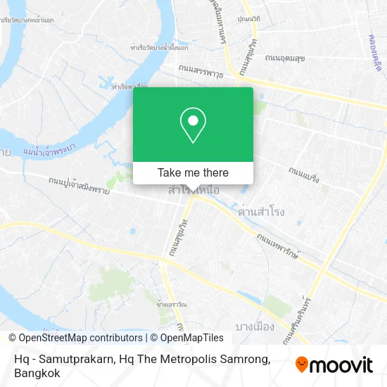 Hq - Samutprakarn, Hq The Metropolis Samrong map